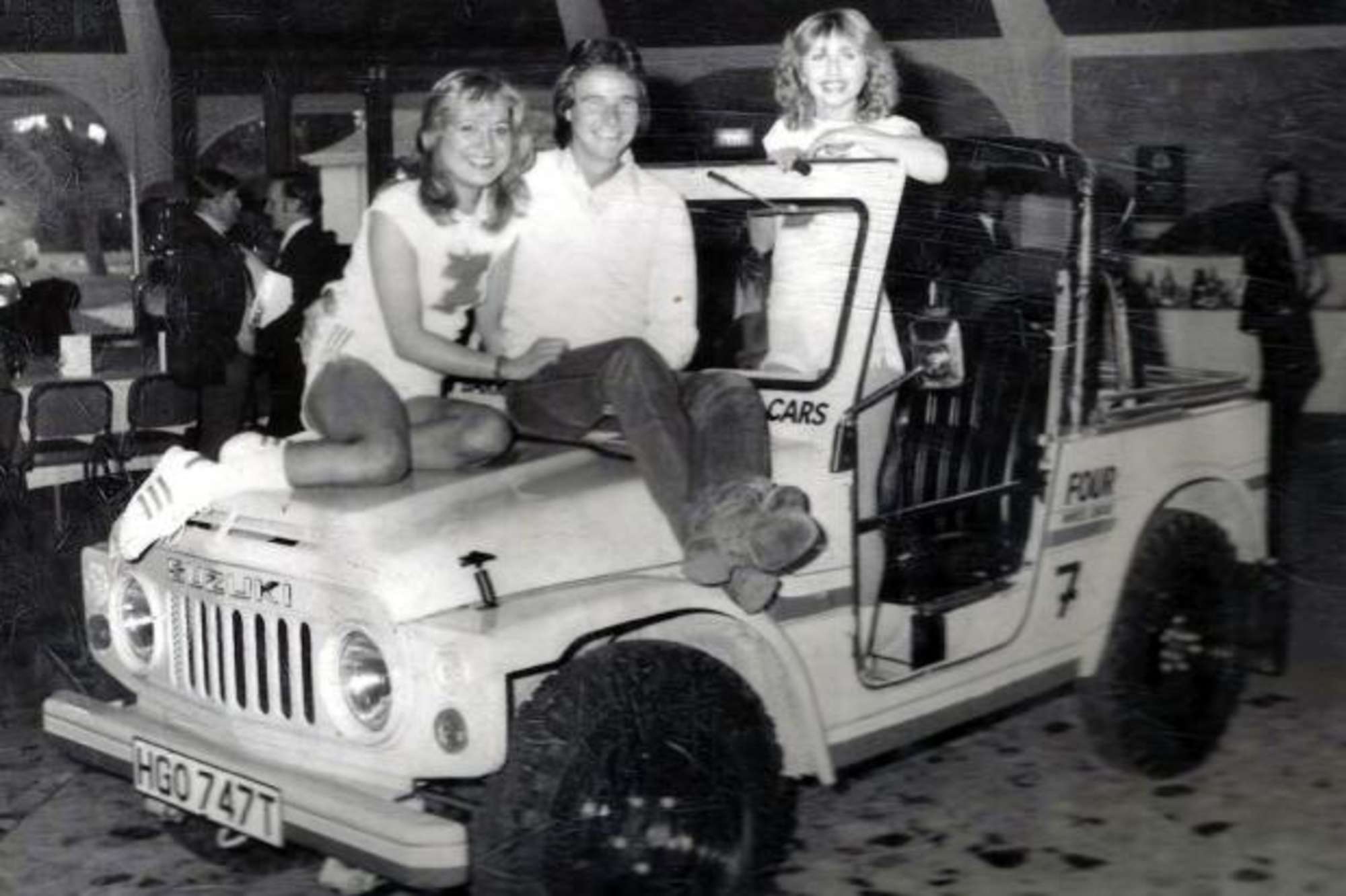 Barry Sheene with Suzuki LJ80R