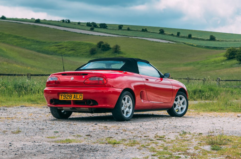 MGF rear roof up