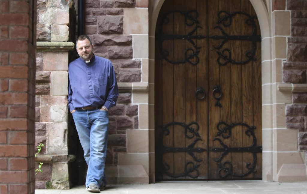 Reverend Adam Gompertz, station chaplain at Bicester Heritage, former car designer and founder of the Revs Limiter 