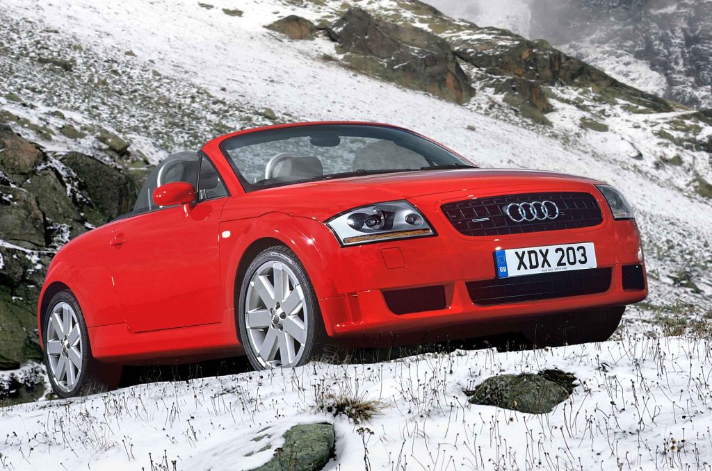 Audi TT in the snow