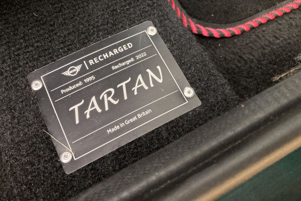 Electric Mini Recharged Tartan chassis plate