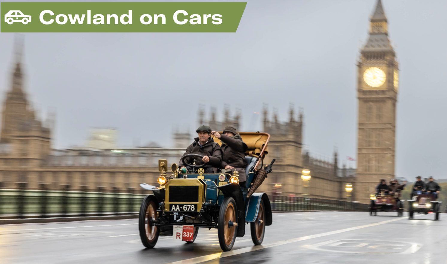 British grit and oil lamps on the London to Brighton Veteran Car Run