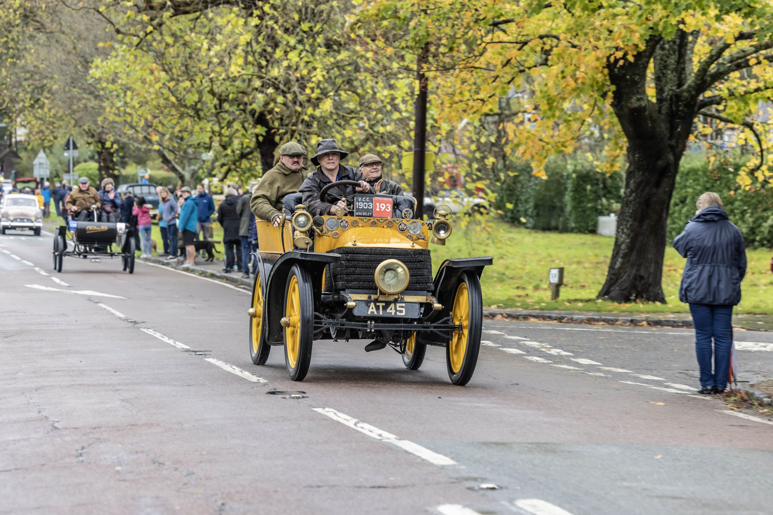 British grit and oil lamps on the London to Brighton Veteran Car Run