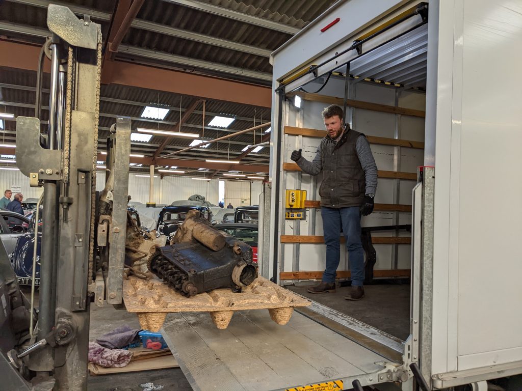 Loading up a barn-find