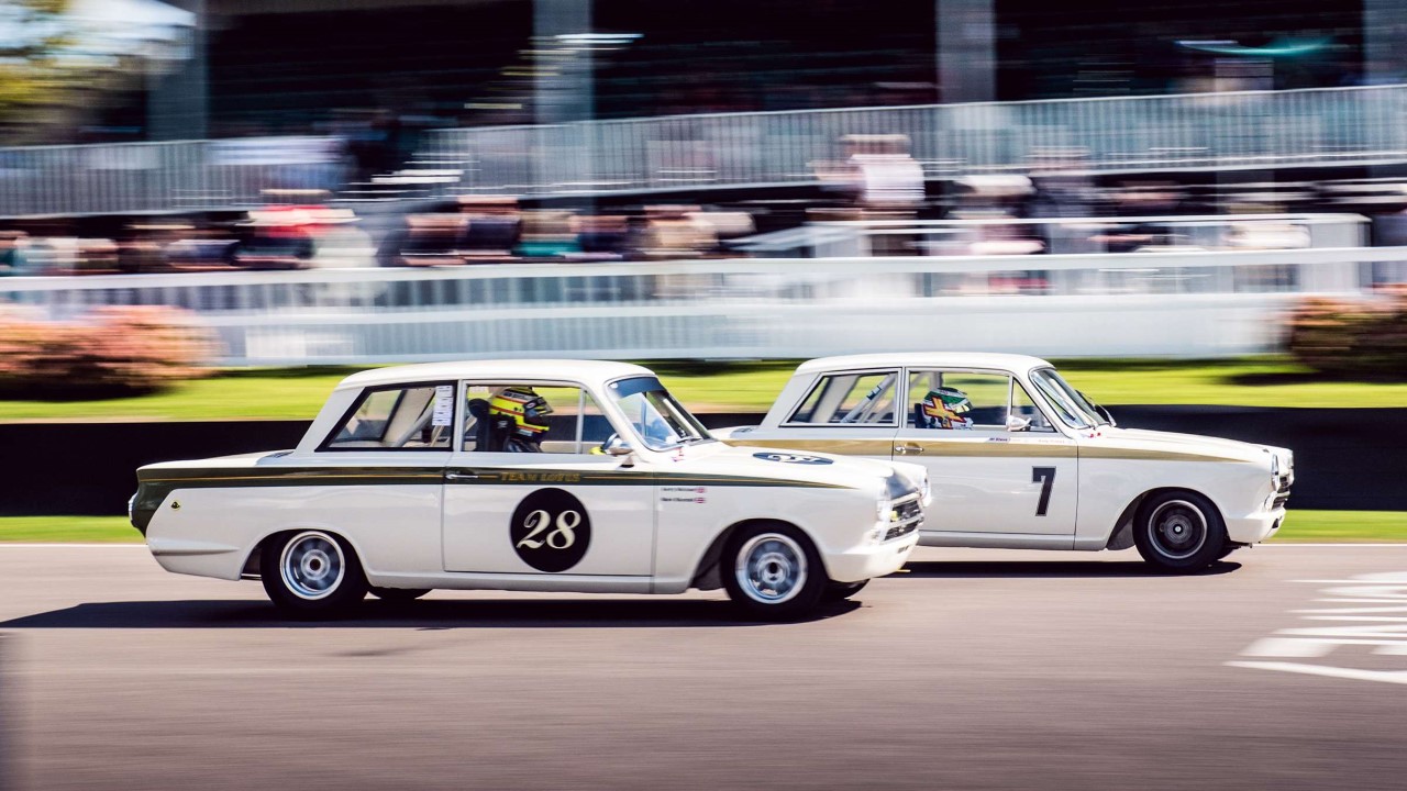 2 Stampe Di Jim Clark – Lotus 33 A Brands Hatch E Lotus 18 Junior A Goodwood, Autografate