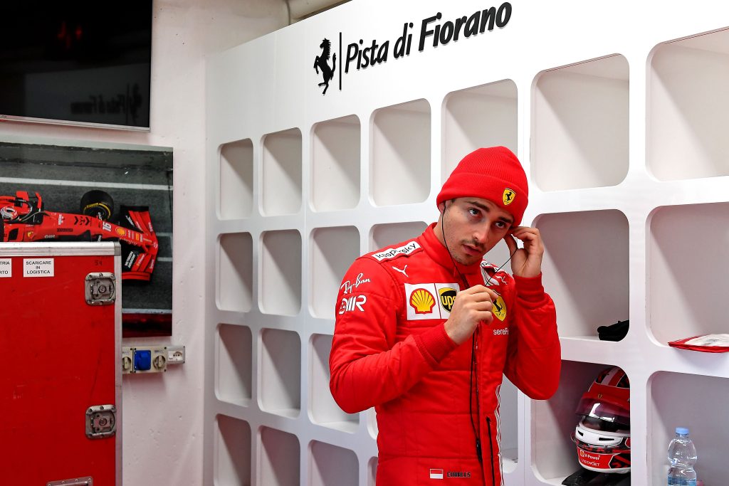 Charles Leclerc at Fiorano in 2021