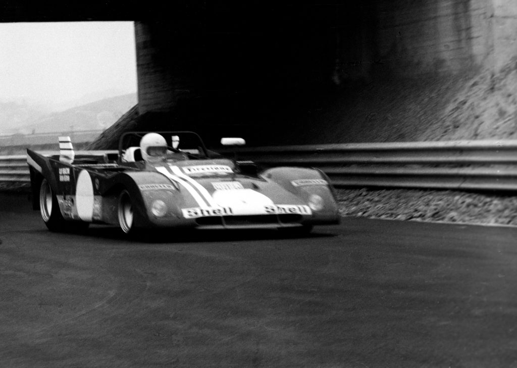 Opening of Ferrari's Fiorano circuit, in 1972, with 312 P sports prototype