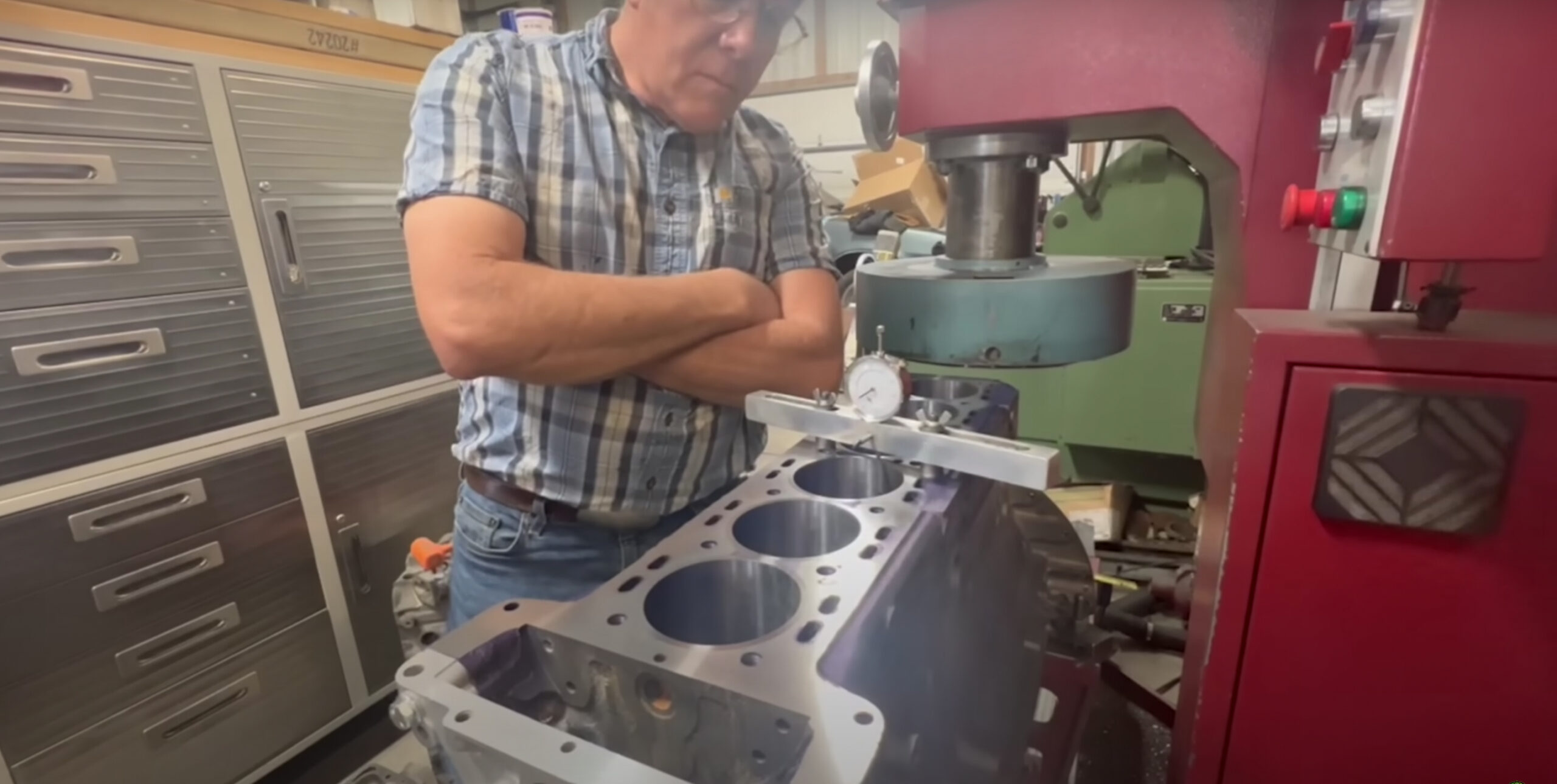 Watch a warped Jaguar straight-six block as it's machined back to life