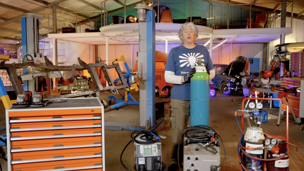 Edd China welding gear