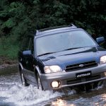 Subaru Outback in water