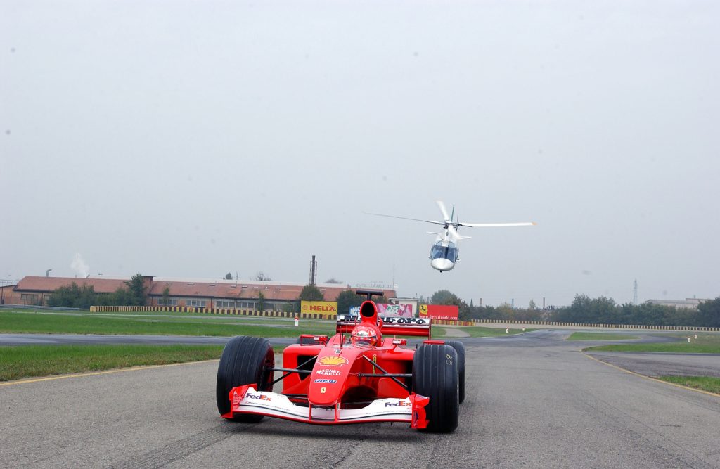 Michael Schumacher testing at Fiorano