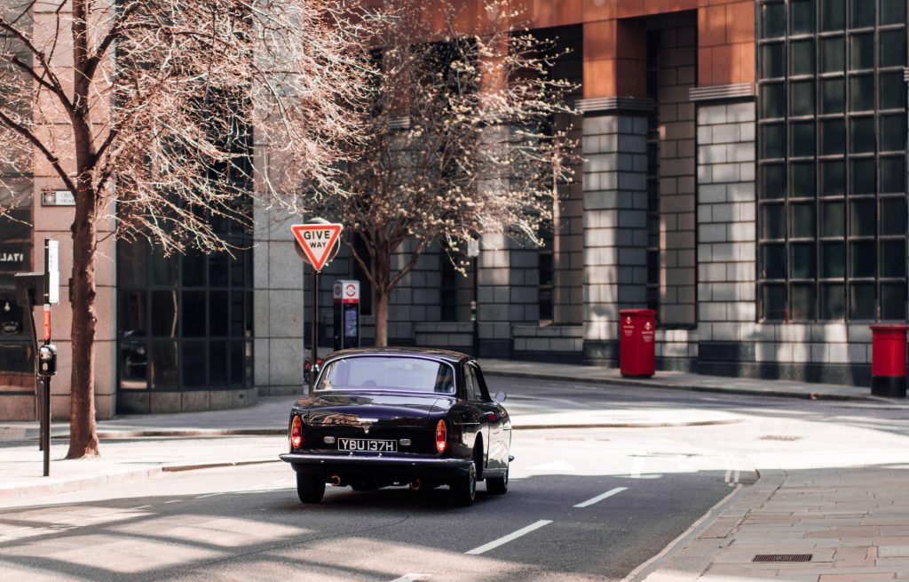 Driving a classic car in London