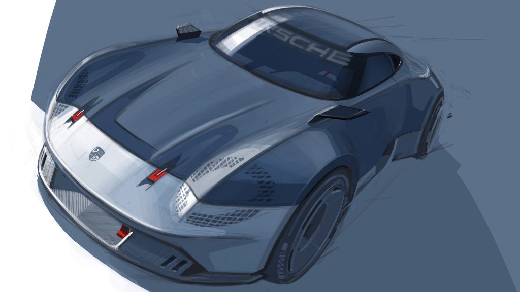 Porsche Vision 357 concept sketch
