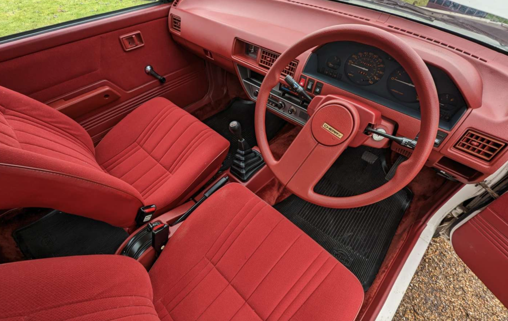 Datsun Cherry 1.3 GL red interior
