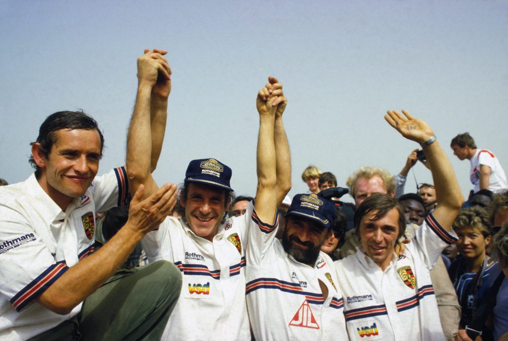 1984 Dakar rally Ickx Metge celebrate