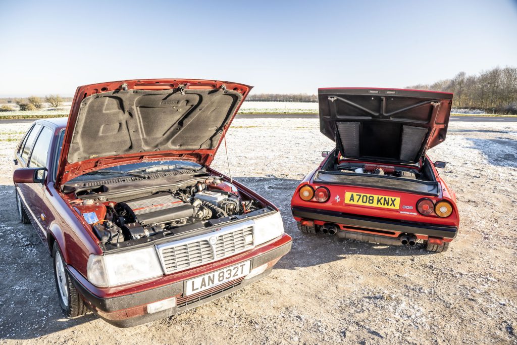 Ferrari 308 Lancia Thema 8.32 engine