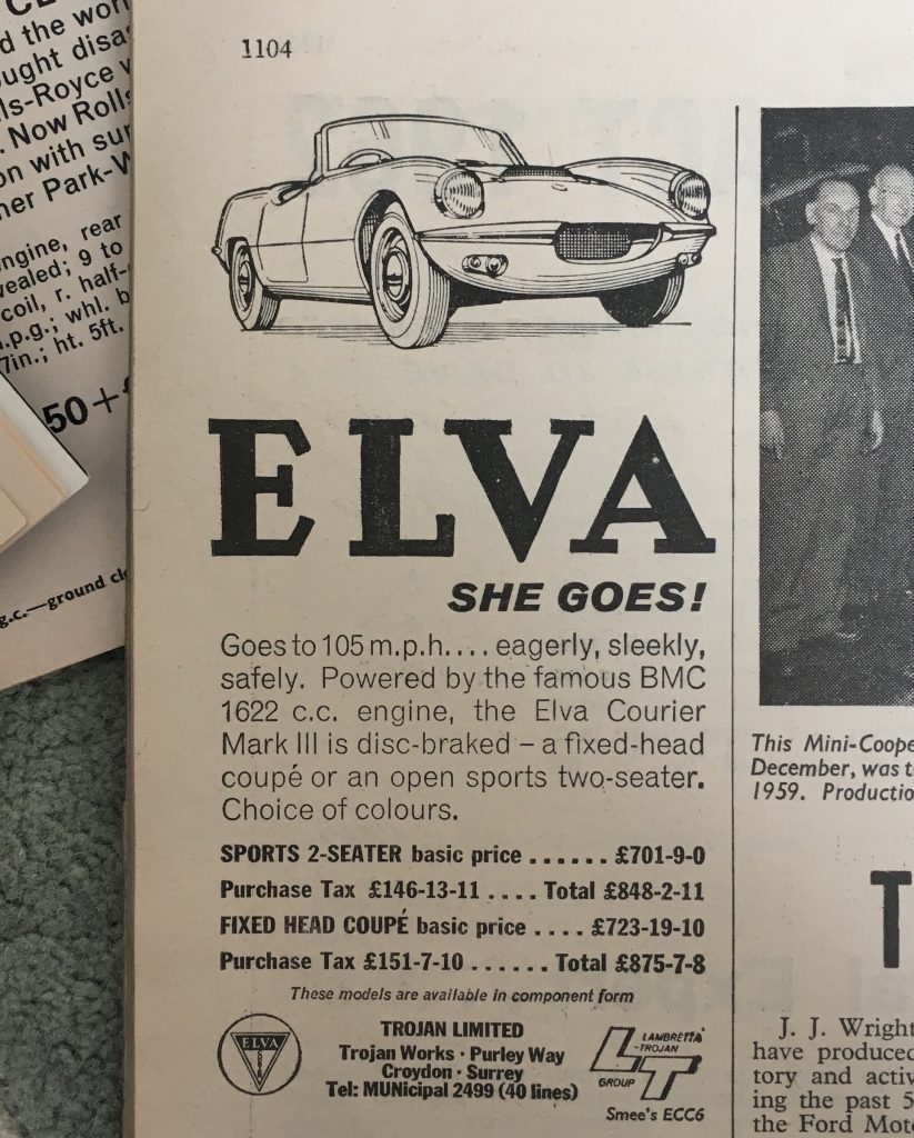 Elva Courier advert