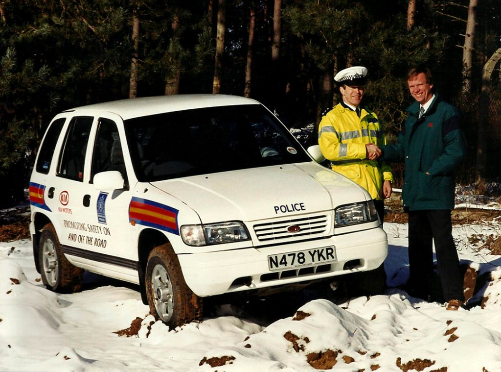 Kia Sportage police car