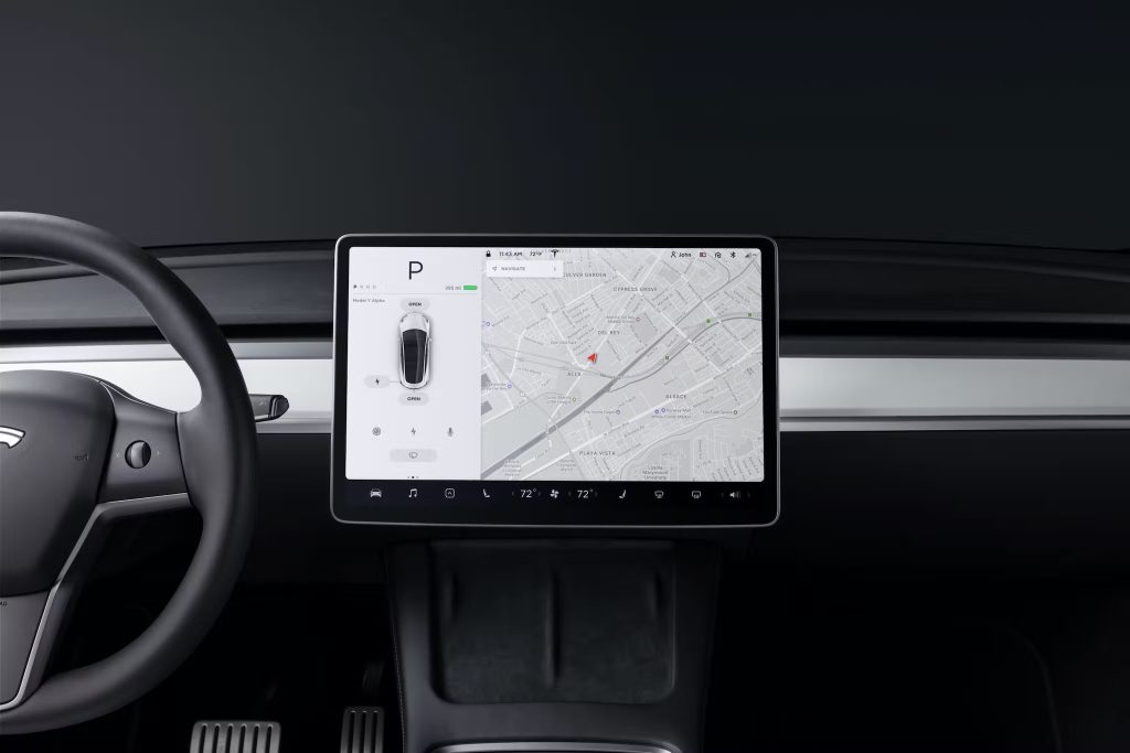 Tesla touchscreen