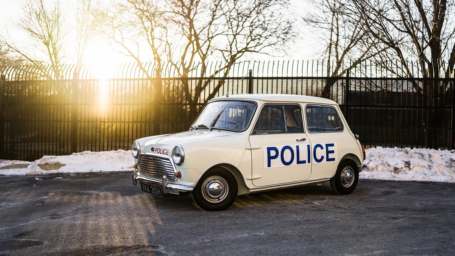 Is the long arm of the law reaching for you with this 1970 Mini Cooper S police car?