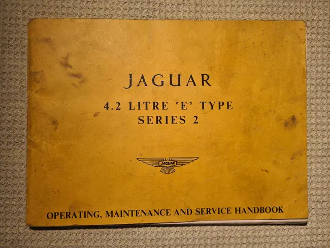 Jaguar E-type owner's manual