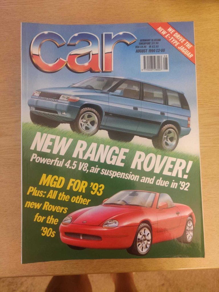 Car magazine MG F scoop