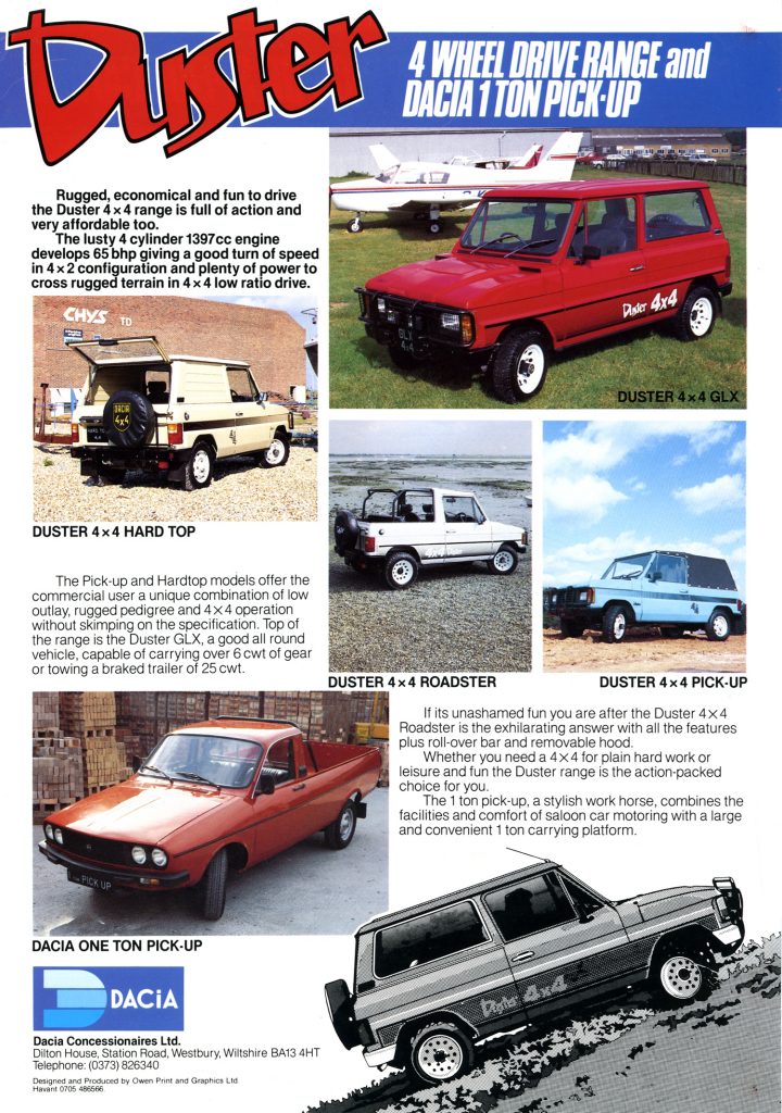 Dacia Duster brochure