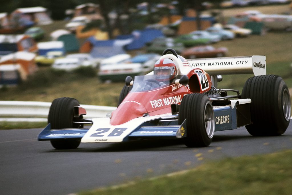 John Watson in the Penske-Ford PC4 on his way to victory in the 1976 Austrian Grand Prix. Paul-Henri Cahier/Getty Images