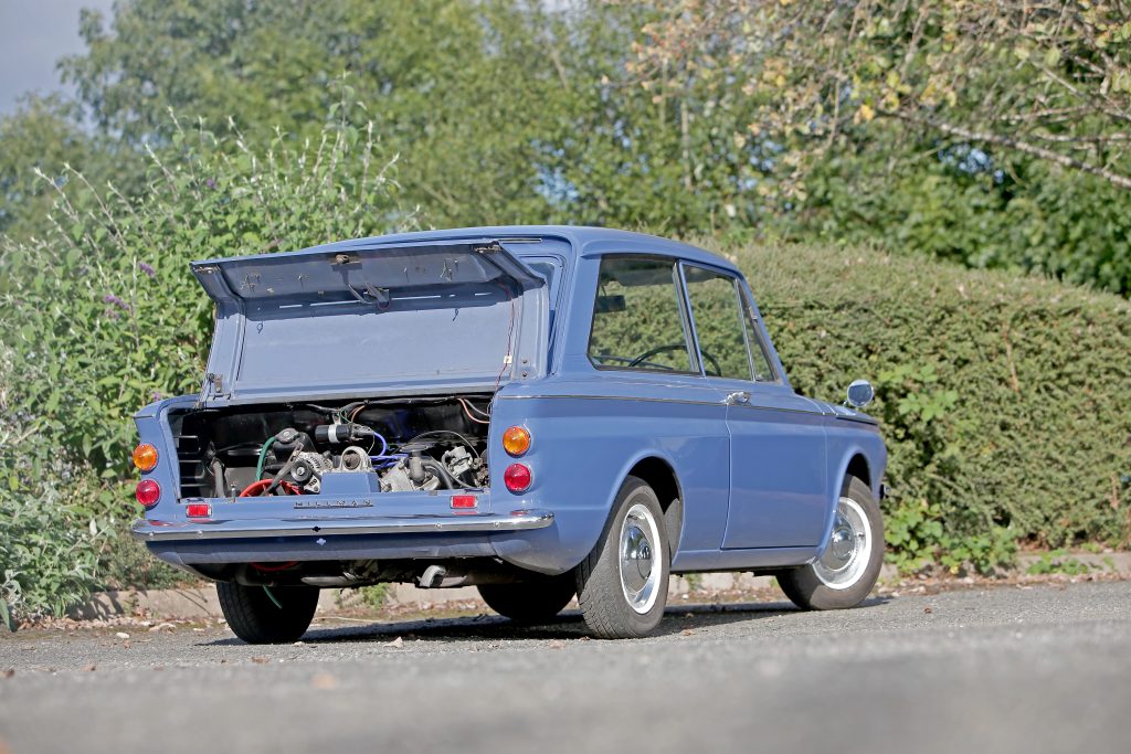 Sally Traffic drove a Hillman Imp