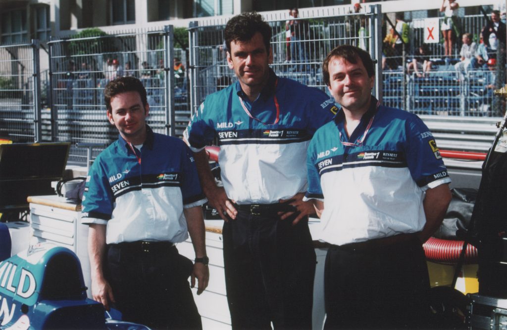 Alastair Gibson when with Benetton F1