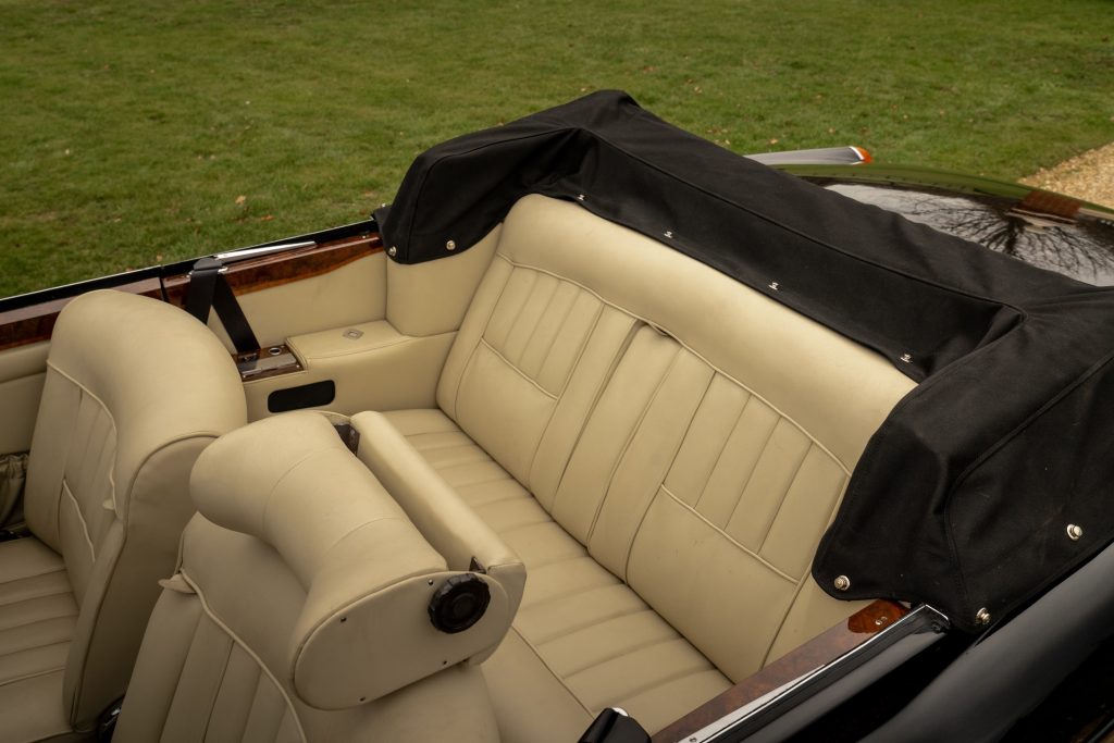 Silver Shadow Two-Door Drophead Coupe back seats