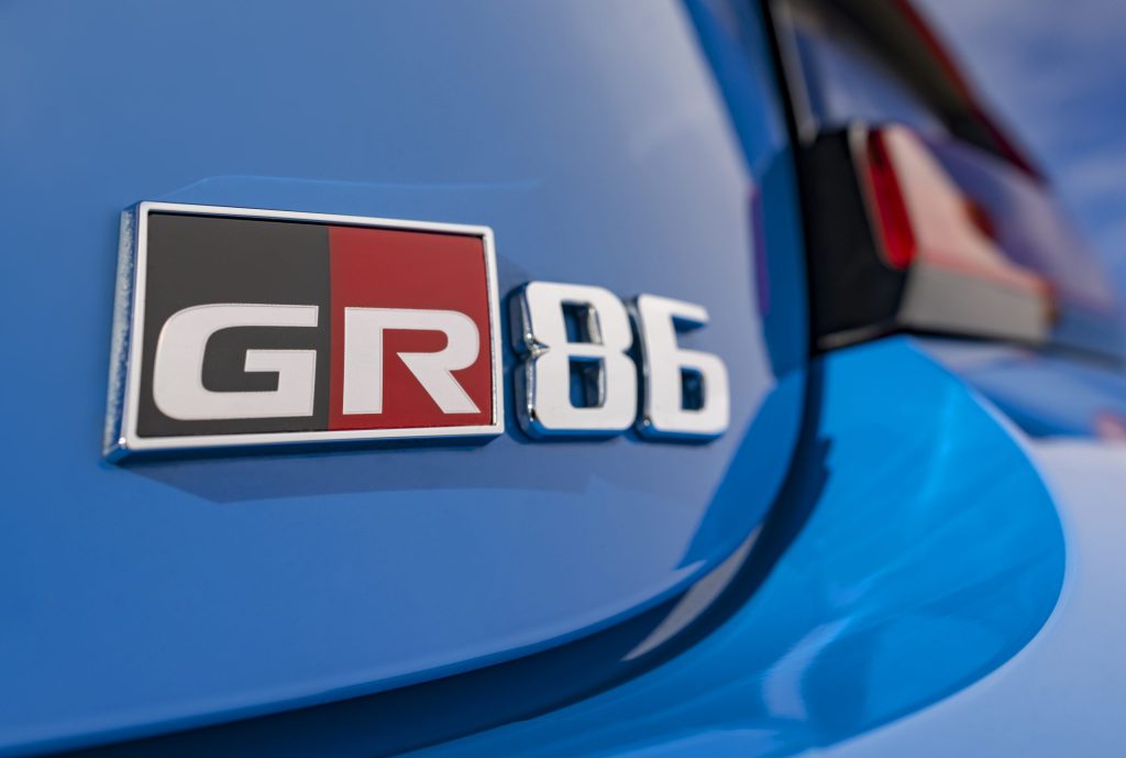 Toyota GR86 badge