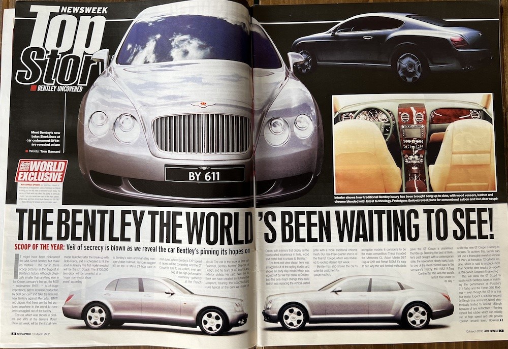 Bentley Continental GT spyshots Auto Express