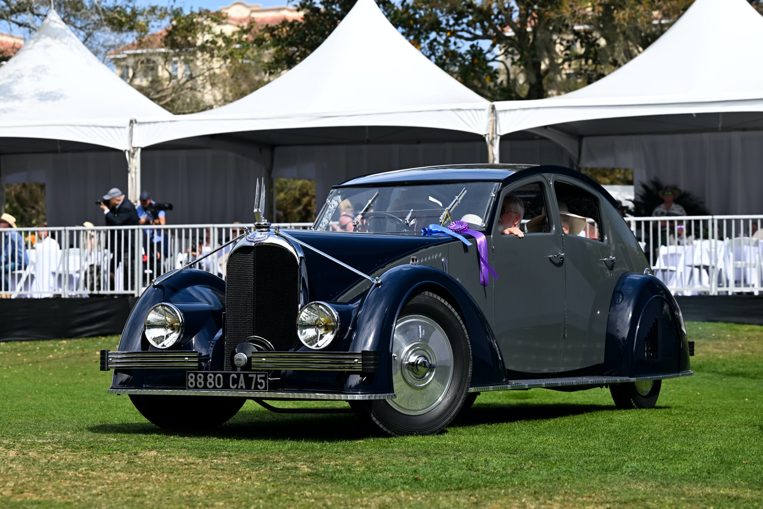 1935 Voisin C25 Aérodyne wins Best in Show at 2023 Amelia Concours d’Elegance