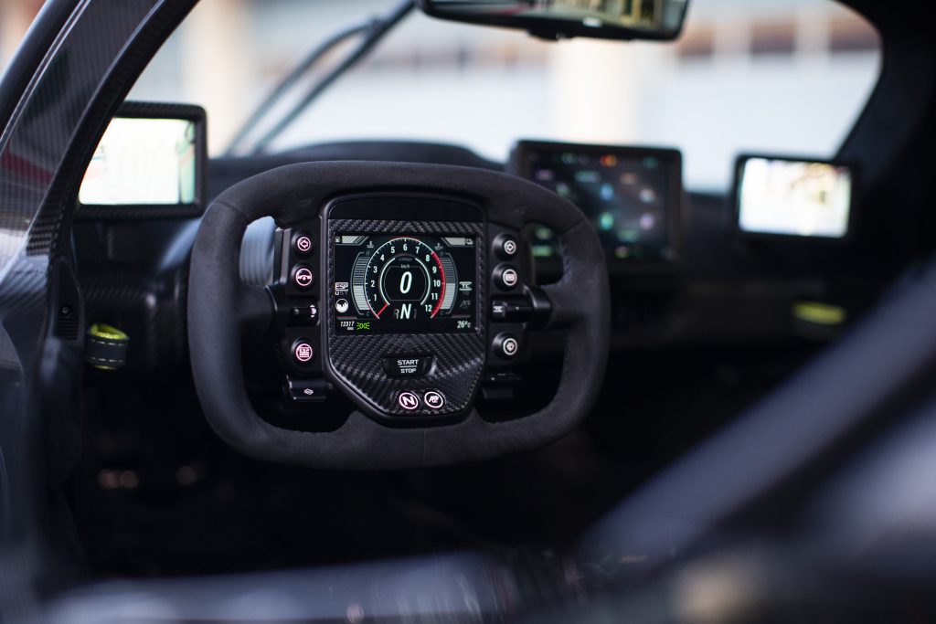 Aston Martin Valkyrie steering wheel