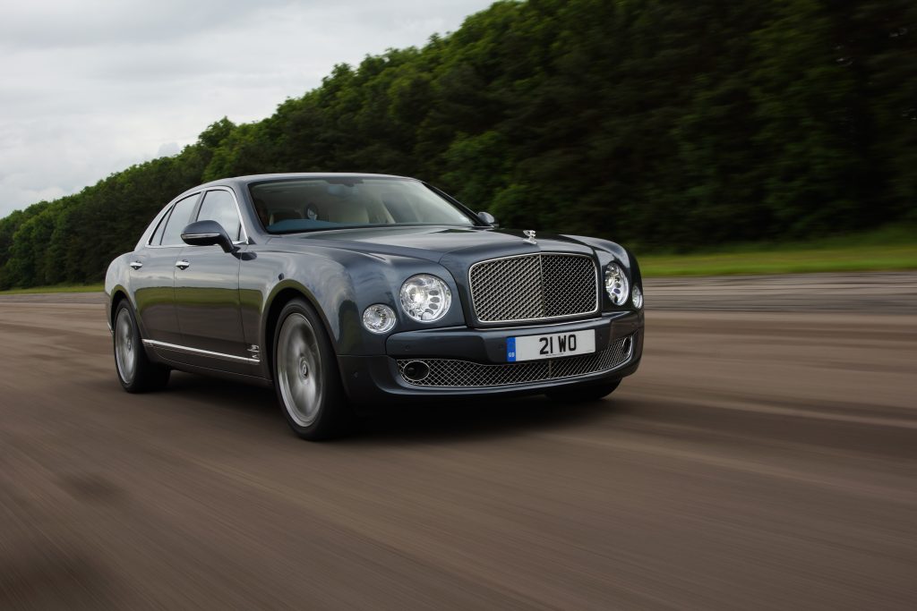 Bentley Mulsanne on track