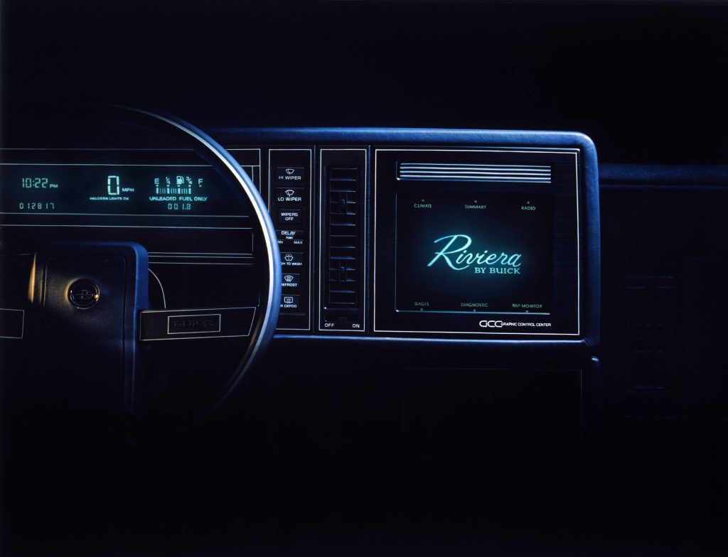 Buick Riviera digital dashboard