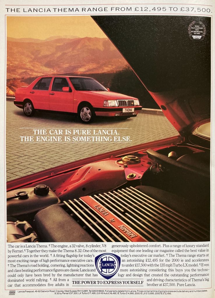 Ad Break: This Lancia Thema's engine was something elsev