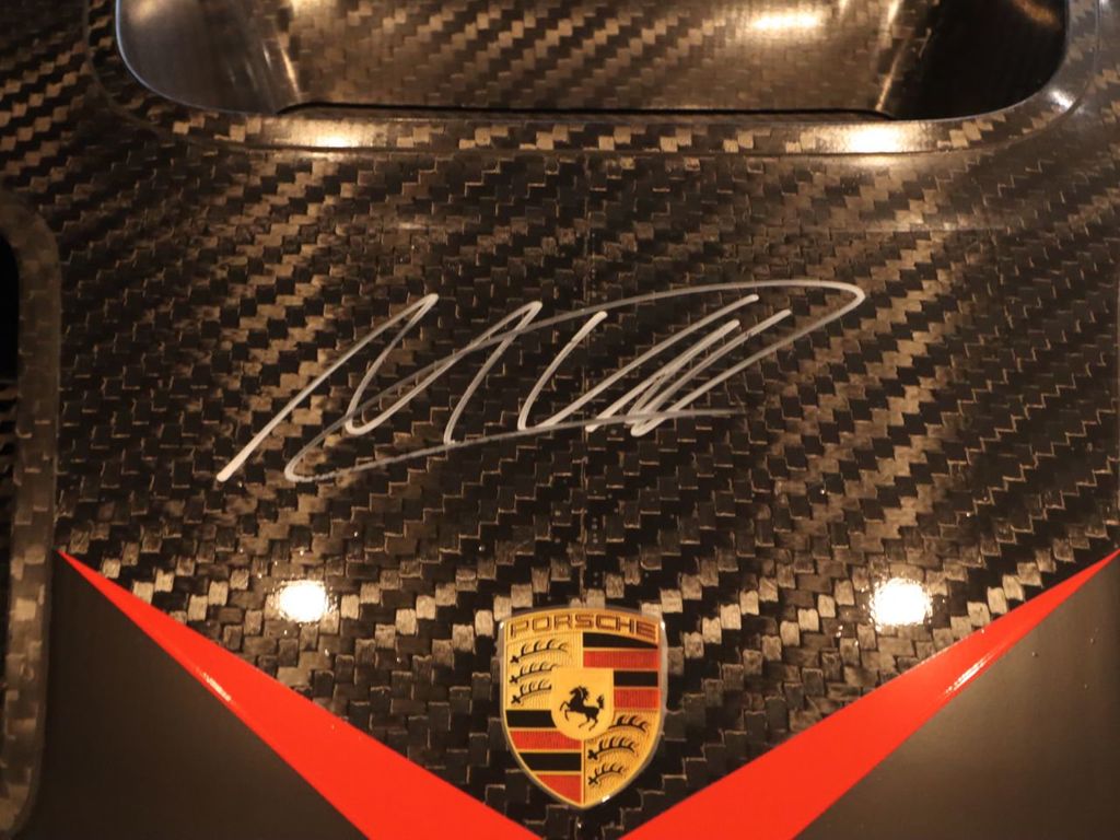 Max Verstappen signature on Porsche