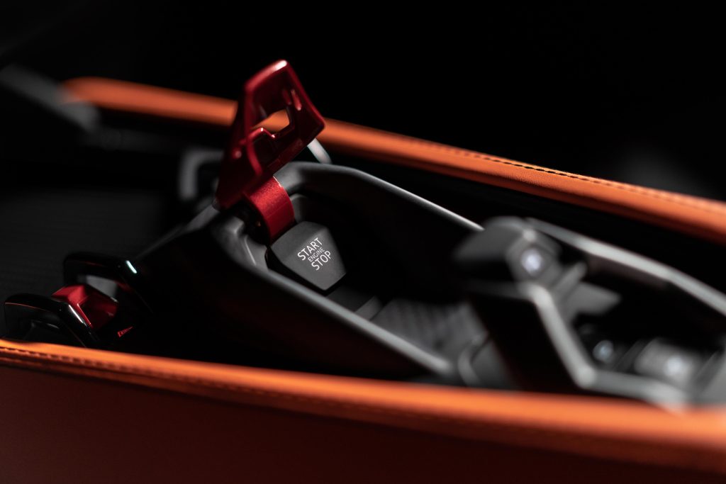 Lamborghini Revuelto: Aventador starter button