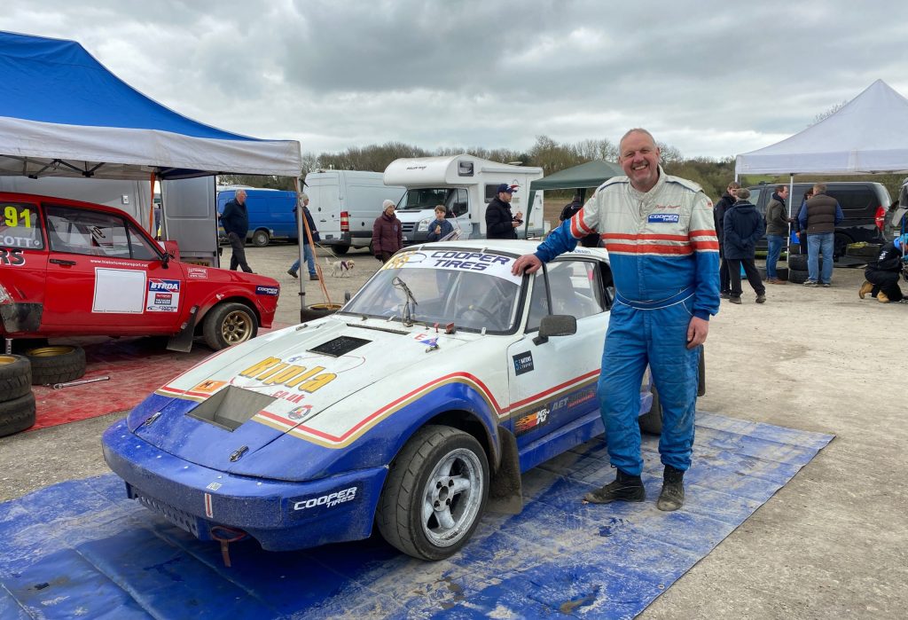Barry Stewart and his ex-Rolph Nilssen Porsche 911 rallycross car