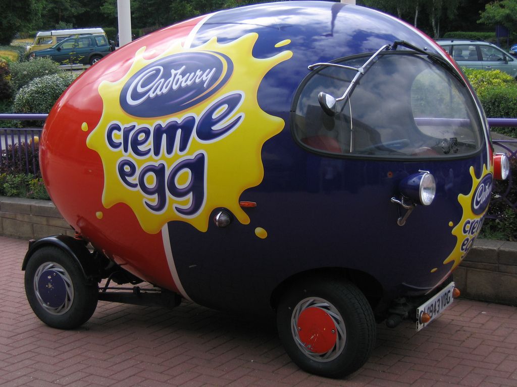 Cadbury Creme Egg car