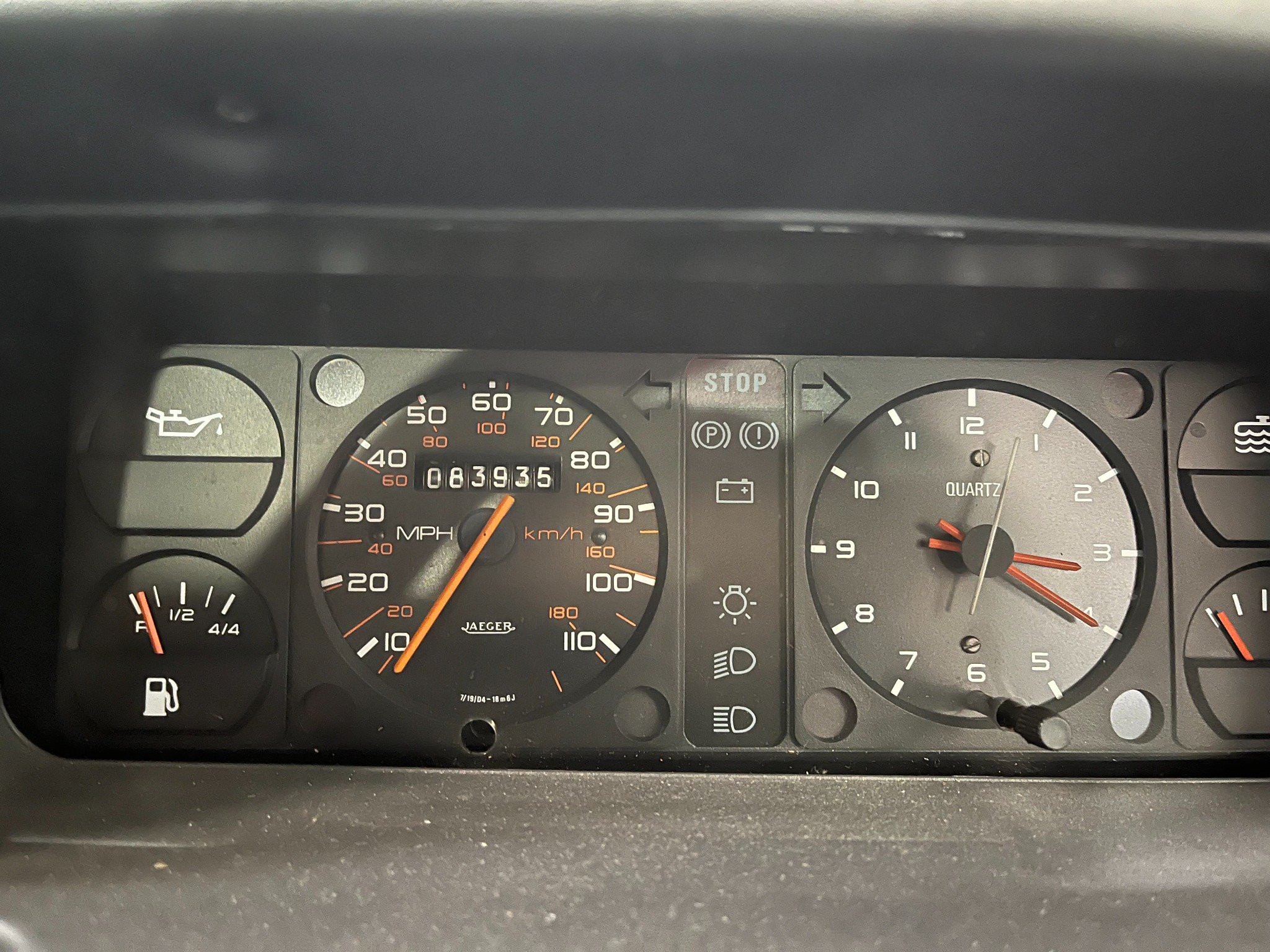 Peugeot 309 dials
