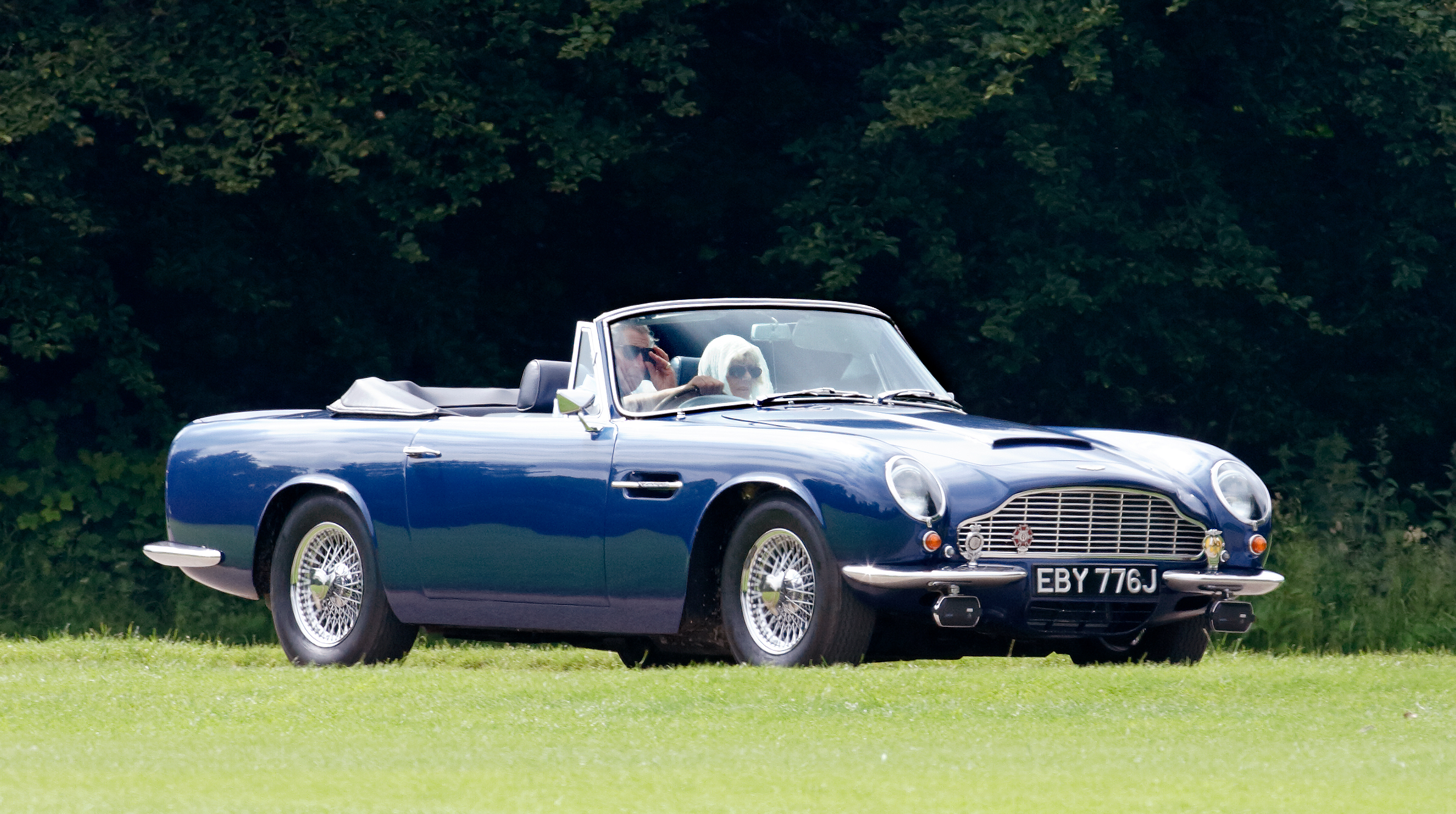 The new King of England drives an Aston Martin running on wine and cheese