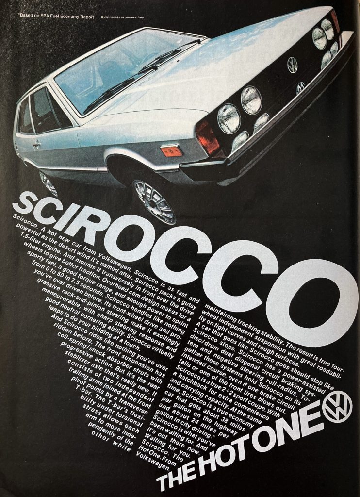 Volkswagen Scirocco advert