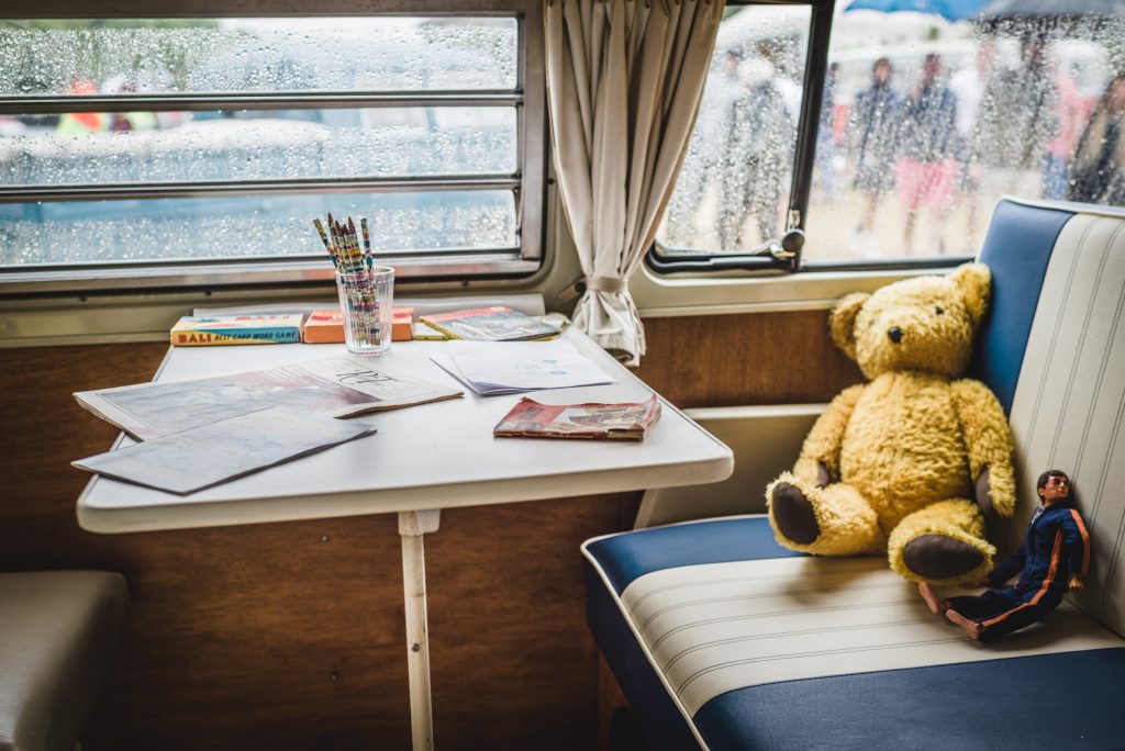 VW bus interior