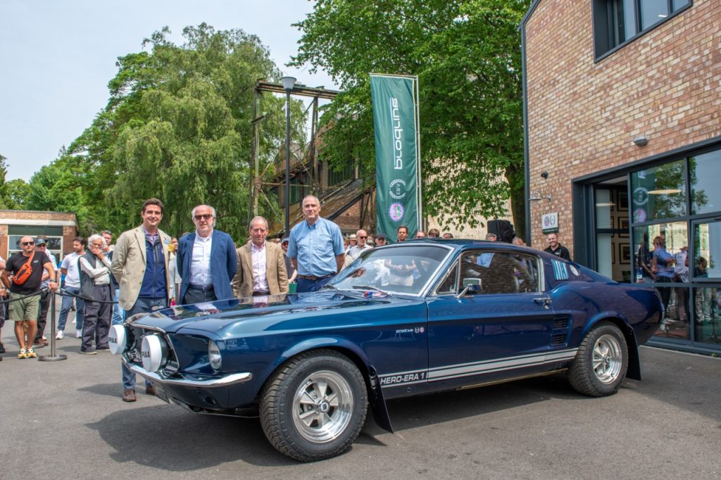 1967 Ford Mustang rally car with HERO and Prodrive chairman