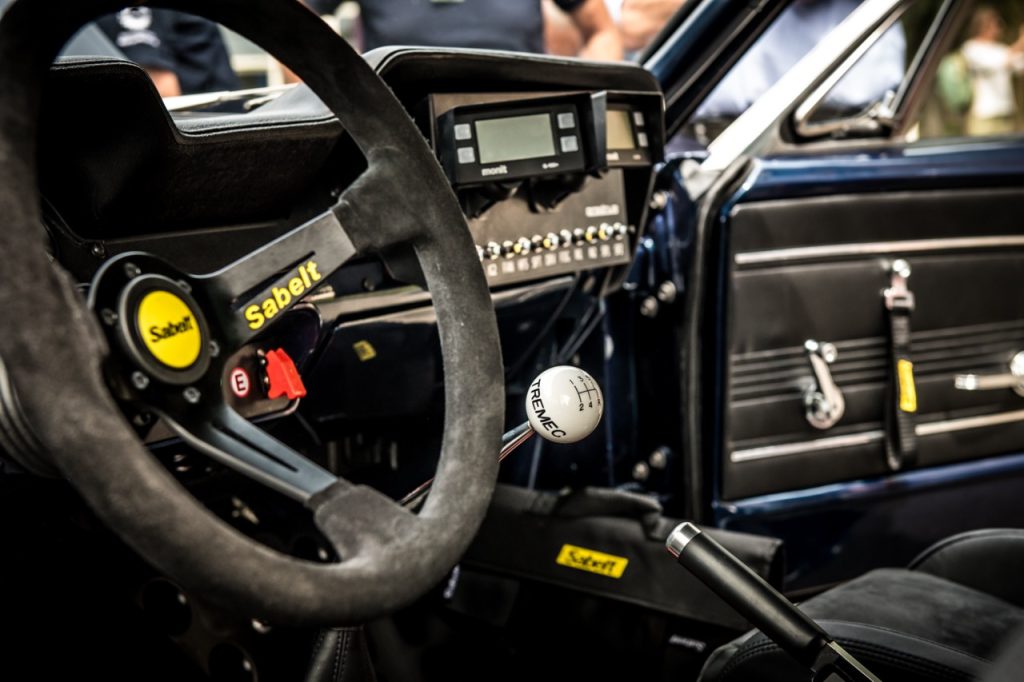 1967 Ford Mustang rally car interior