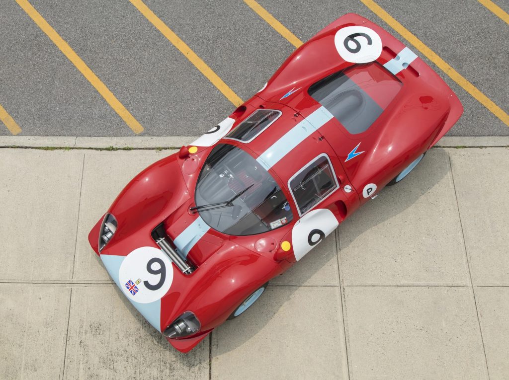 1967 Ferrari 412P Berlinetta overhead angle