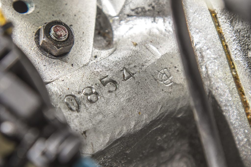 1967 Ferrari 412P Berlinetta engine code detail